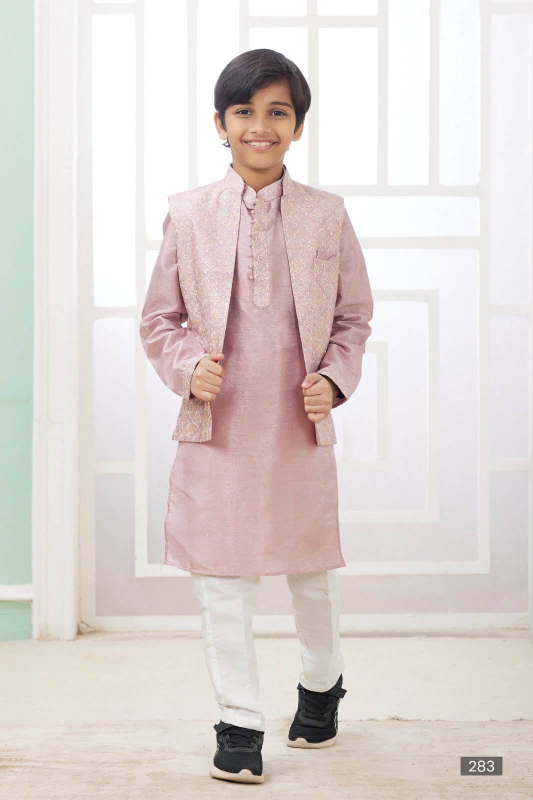 Sumi 281 to 286 Art Banarasi Silk Party Wear Printed Readymade Kids Kurta Pajama Collection 