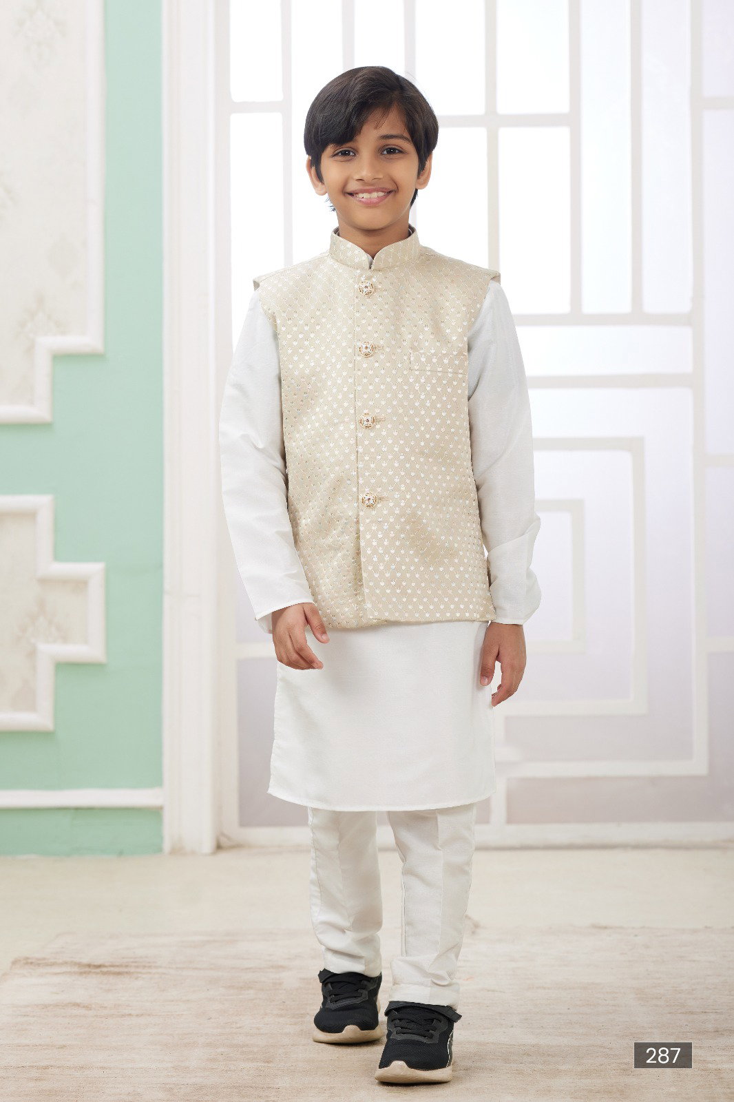 Sumi 287 to 292 Art Banarasi Silk Party Wear Printed Readymade Kids Kurta Pajama Collection 