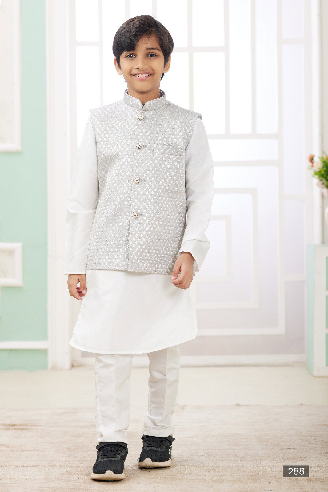 Sumi 287 to 292 Art Banarasi Silk Party Wear Printed Readymade Kids Kurta Pajama Collection 