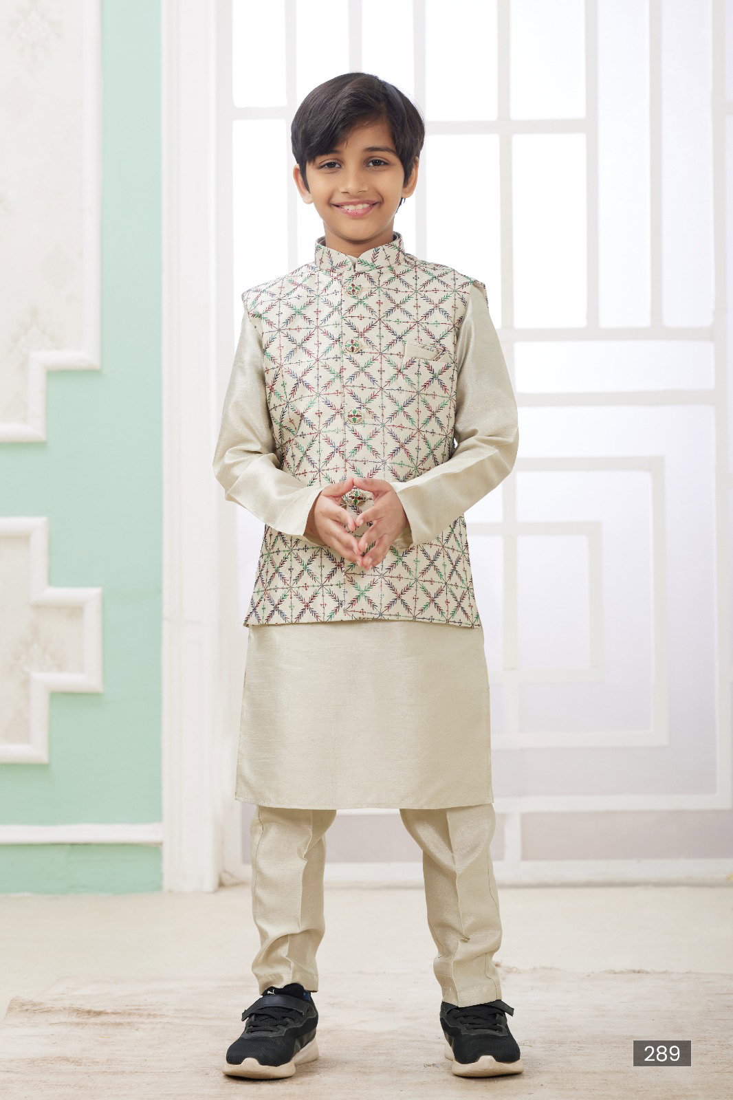 Sumi 287 to 292 Art Banarasi Silk Party Wear Printed Readymade Kids Kurta Pajama Collection 