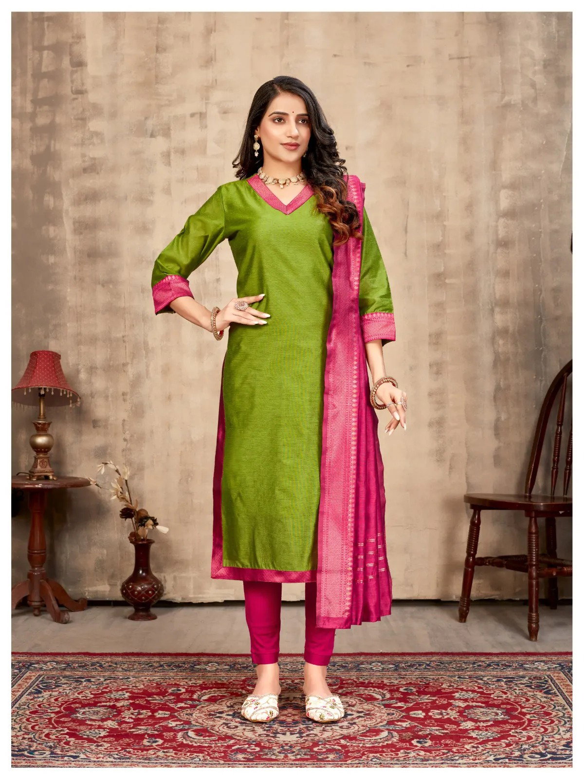 Hiba Meera Cotton Top with Dupatta