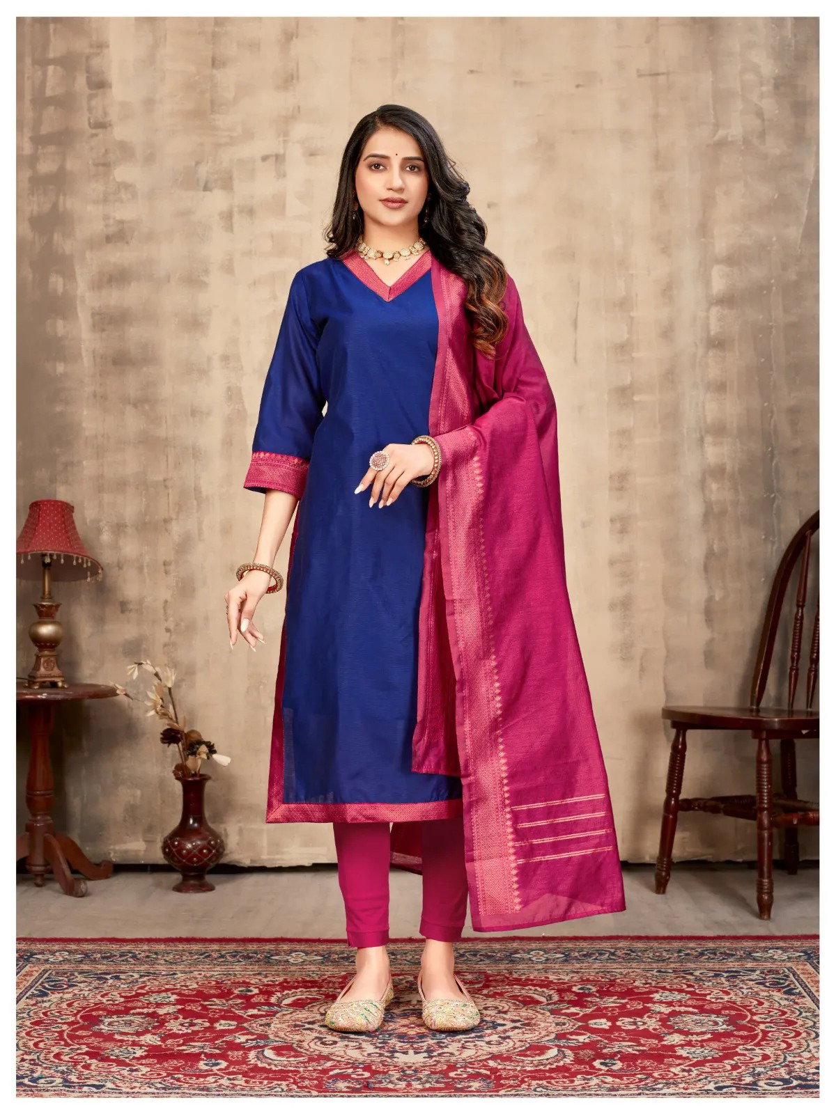 Hiba Meera Cotton Top with Dupatta