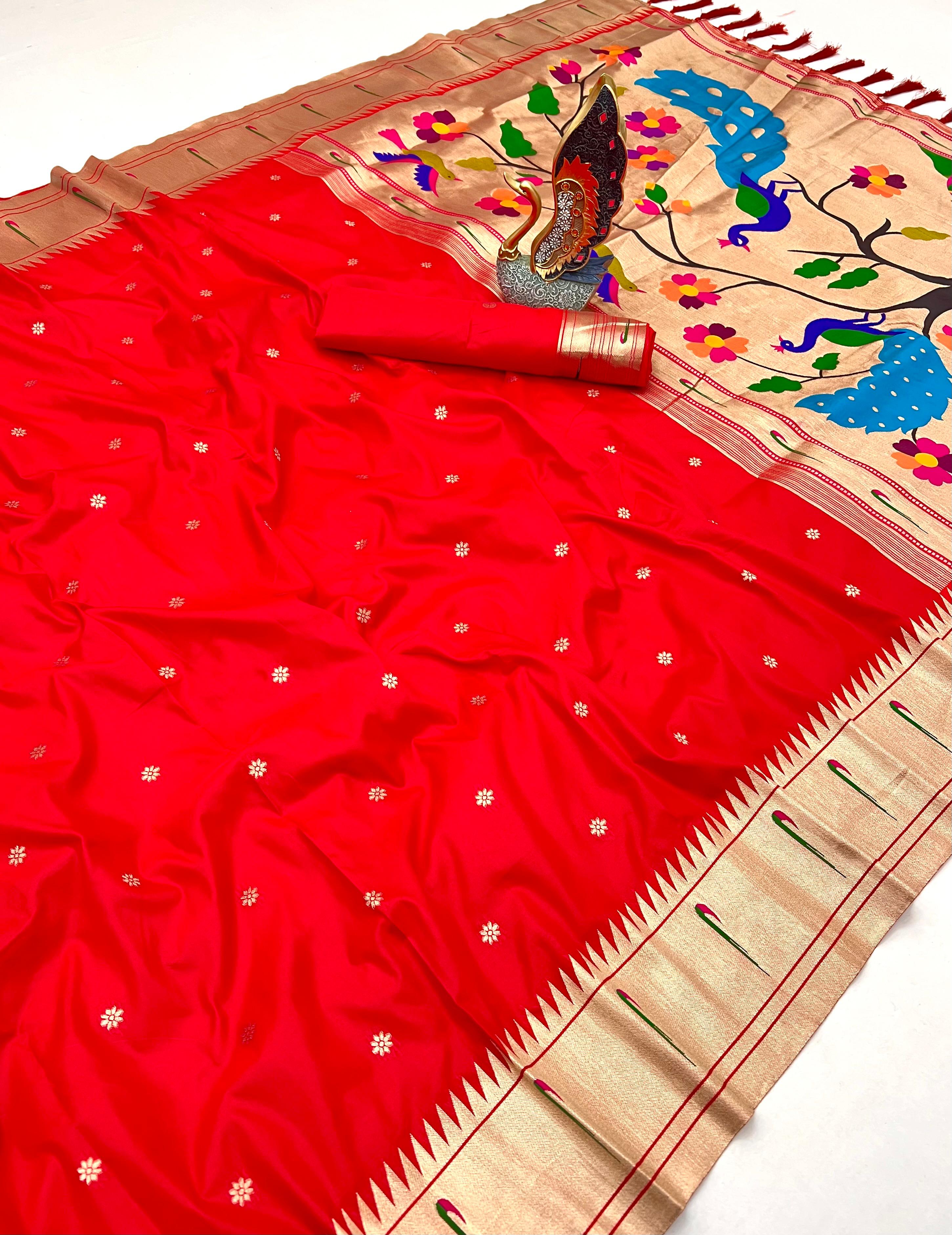 Lekha MN Karma Vol 3 Paithani Silk Zari Weaving Saree
