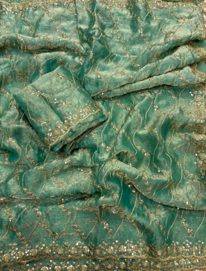 Vt 798 T Fandy Chiffon With Golden Zari Worked Premium Saree Collection