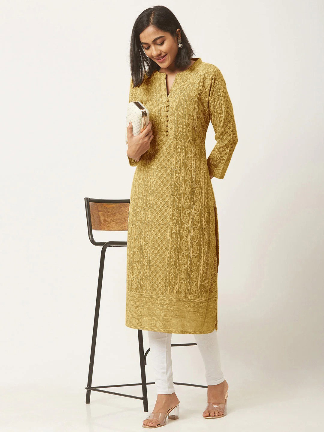 Hiba Schiffli Vol 2 Soft Georgette Kurti