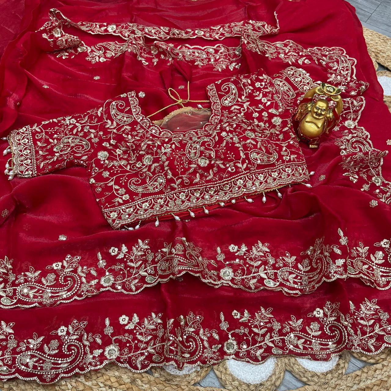 Vt 800 T Fandy Satin Silver Jari Thread Worked Beautiful Saree Collection