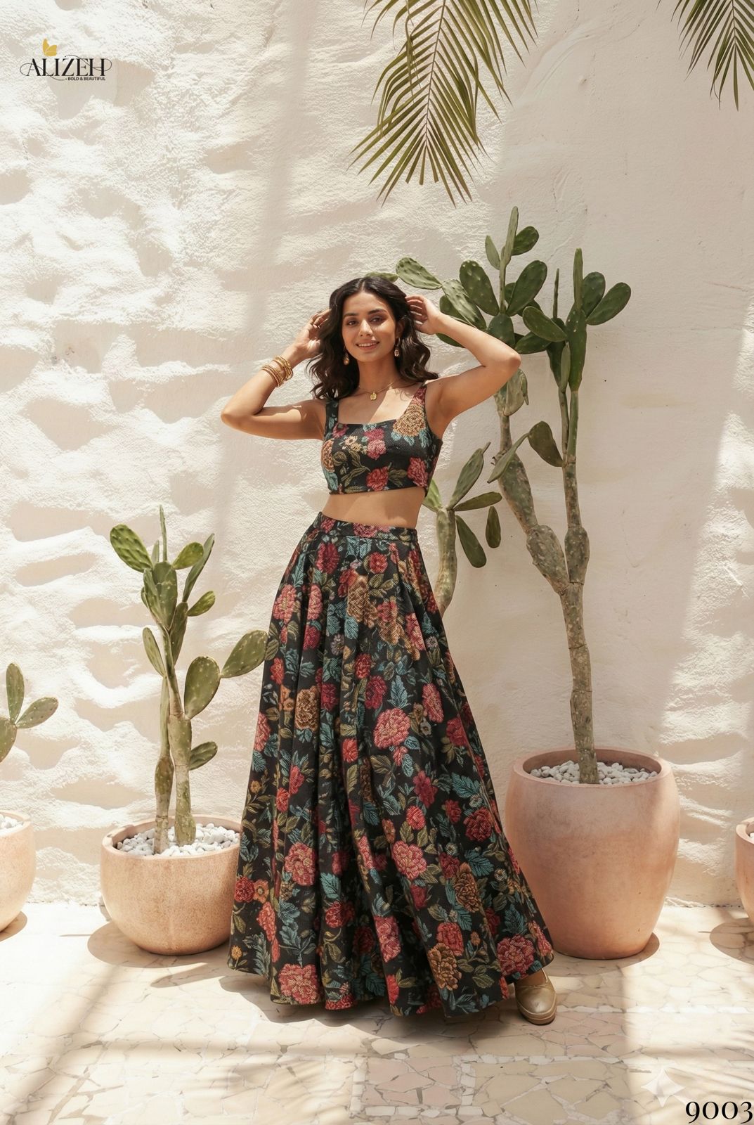 Alizeh Florence 2 Bhagalpuri Silk Printed Handwork Lehenga Choli Collection