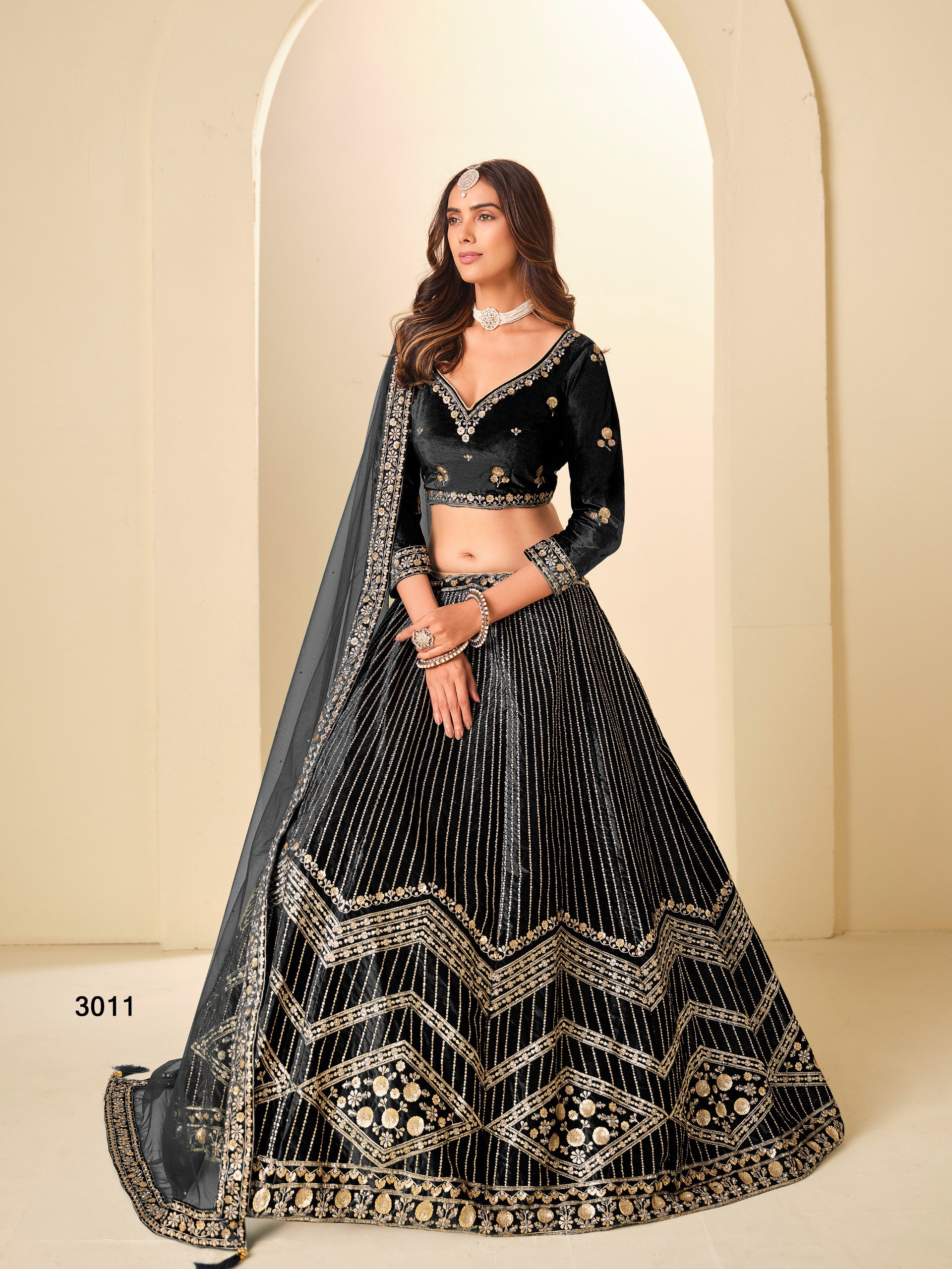 Mehvish Vol 31 Ice Velvet Designer Lehenga Choli Collection