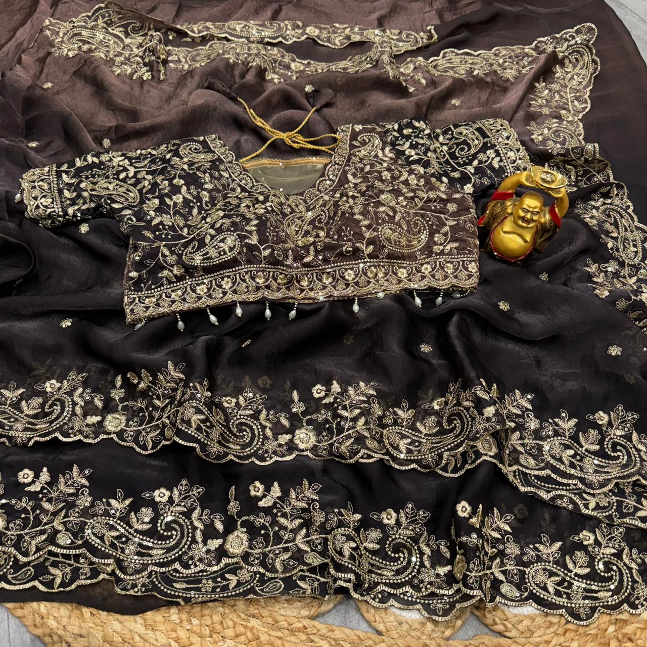 KC 97 Presenting You The Luxurious And Glamorous Trending Mango Work Saree
