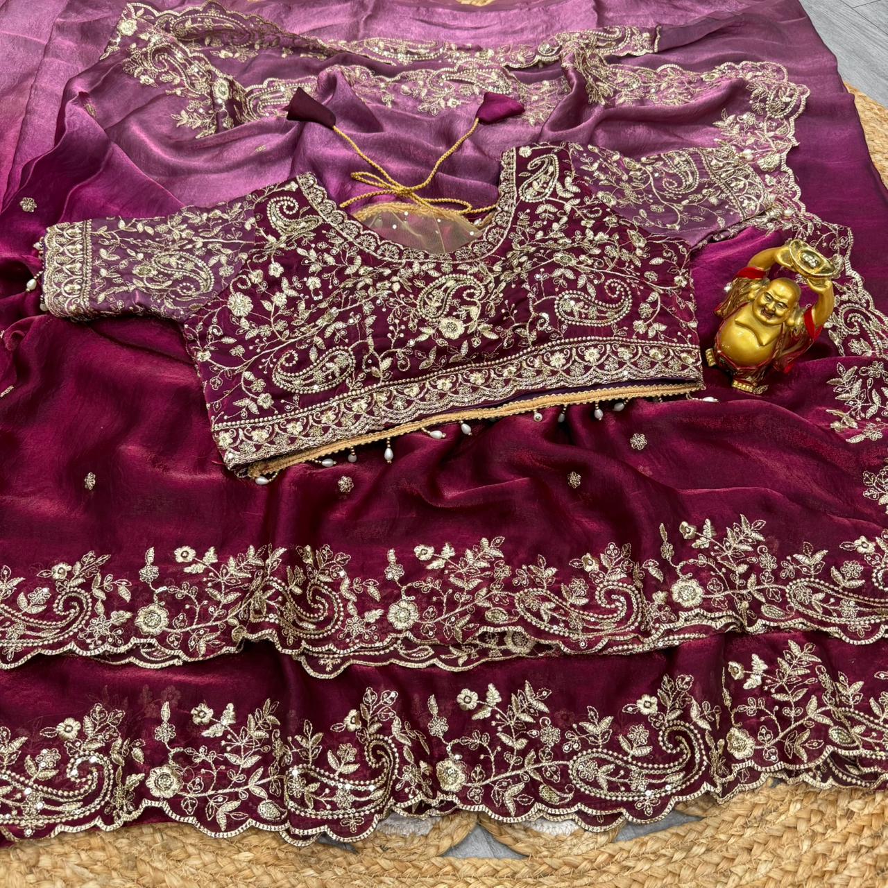 KC 97 Presenting You The Luxurious And Glamorous Trending Mango Work Saree