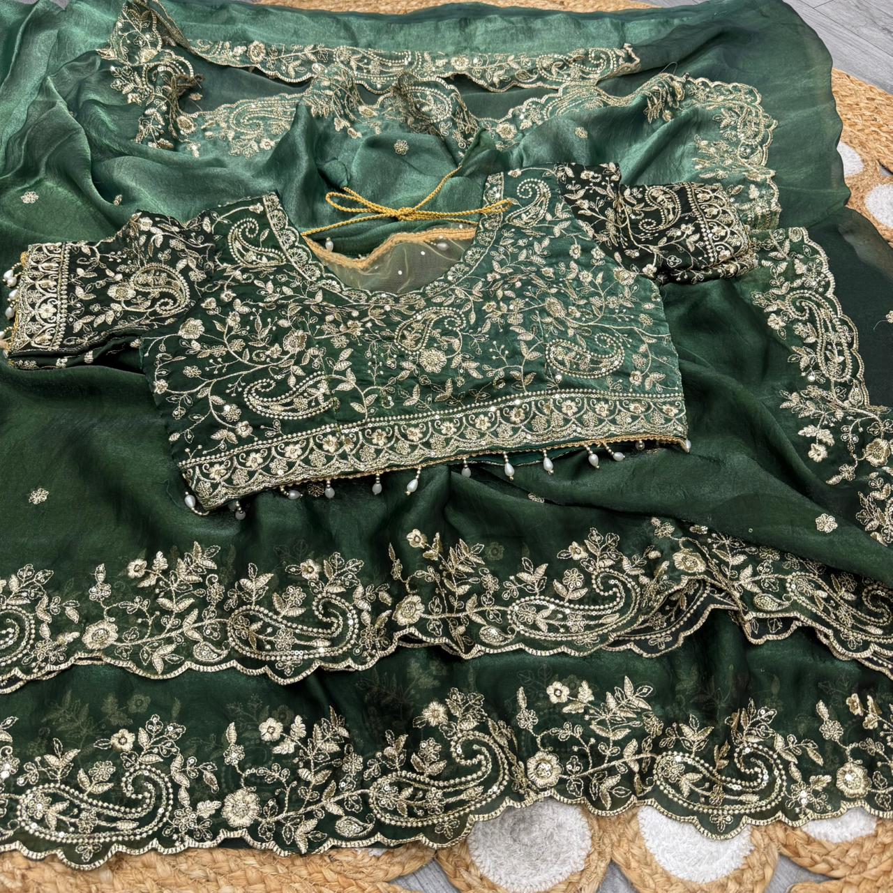 KC 97 Presenting You The Luxurious And Glamorous Trending Mango Work Saree