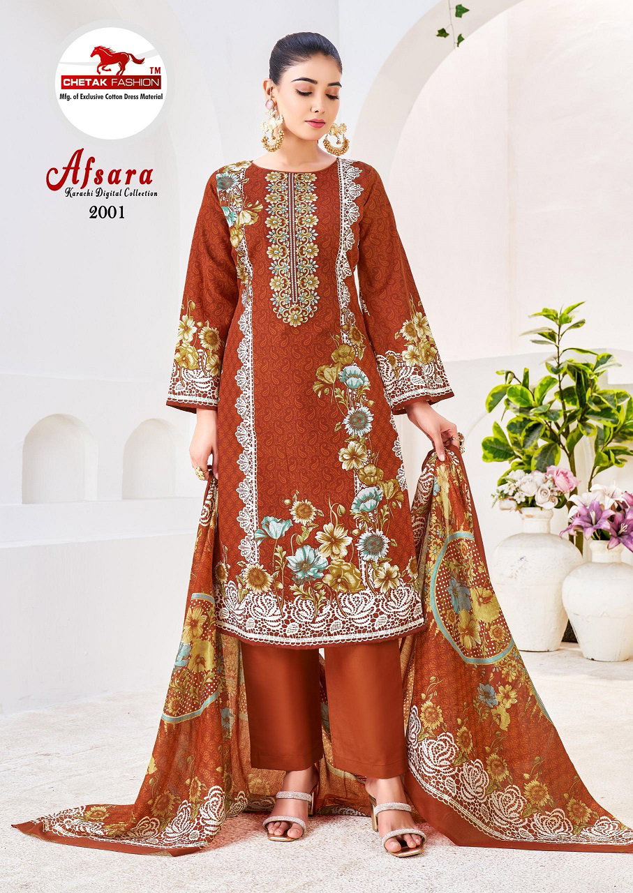 Chetak Afsana Vol 2 Cotton Printed Karachi Dress Material Collection