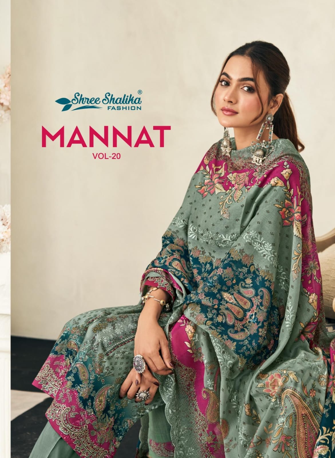 Shree Shalika Mannat Vol 20 Cotton Lawn Digital Printed Work Dress Material