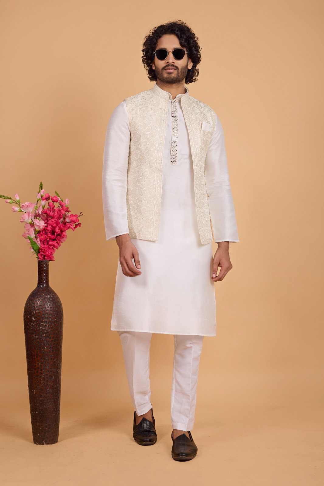 Sumi 4381 to 4384 Designer Art Banarasi Silk 3 Pcs  Kurta Jacket Set Collection