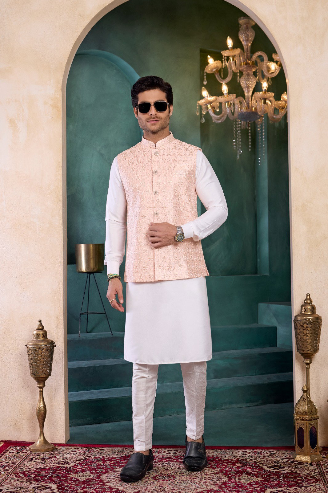 Sumi 4381 to 4384 Designer Art Banarasi Silk 3 Pcs  Kurta Jacket Set Collection