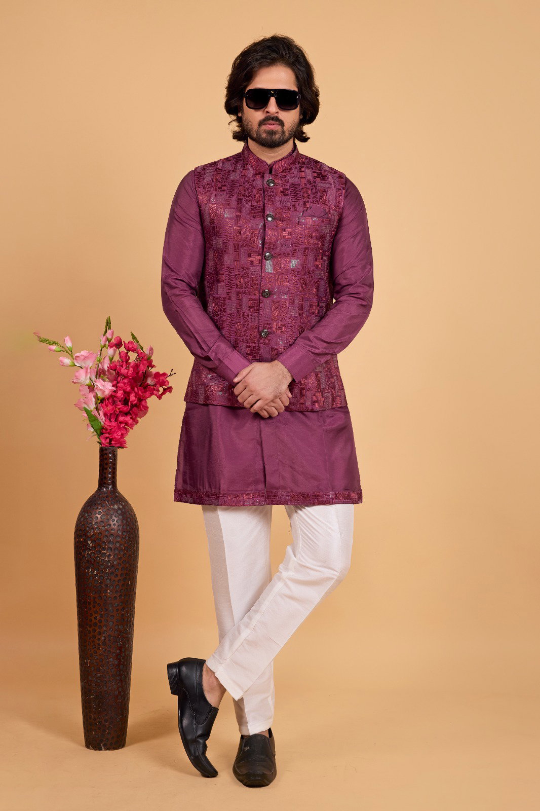 Sumi 4381 to 4384 Designer Art Banarasi Silk 3 Pcs  Kurta Jacket Set Collection