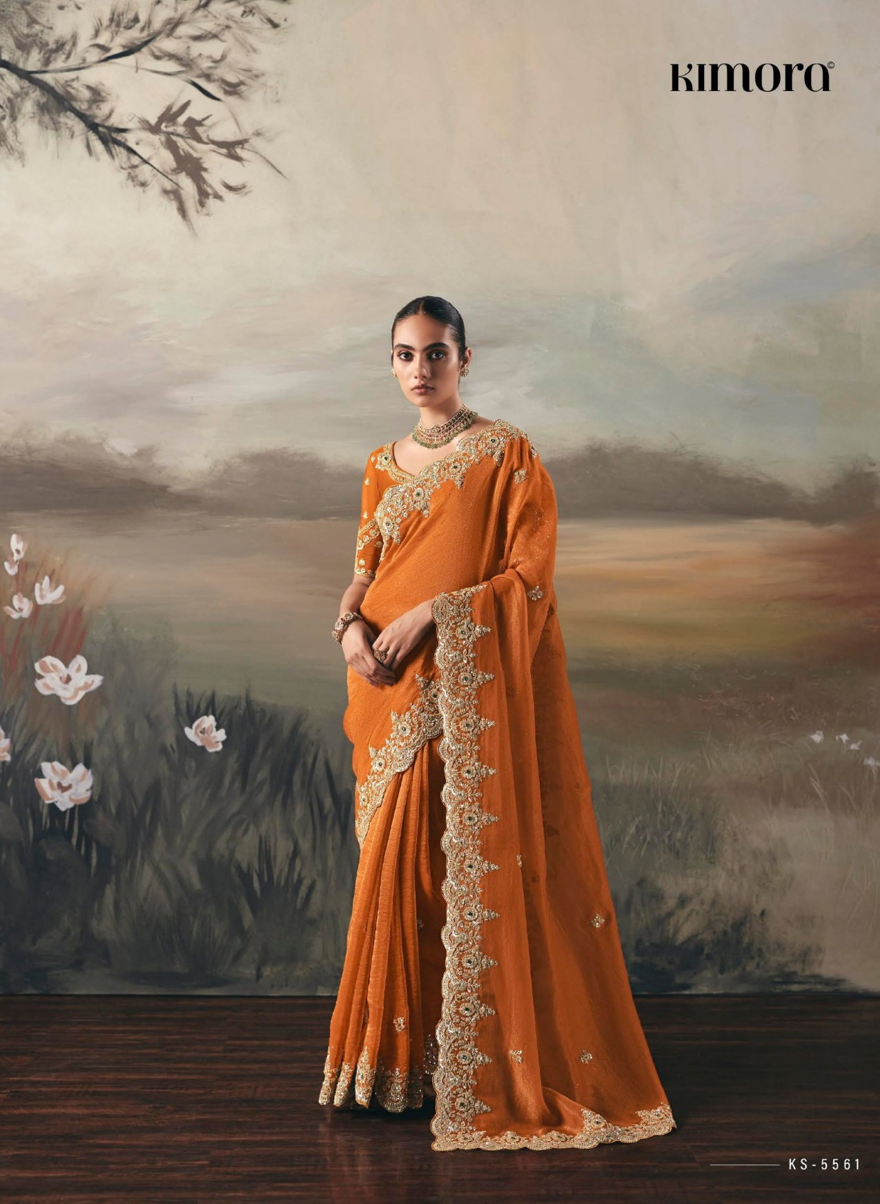 Kimora Silsila Premium Tissue Party Wear Sarees Collection