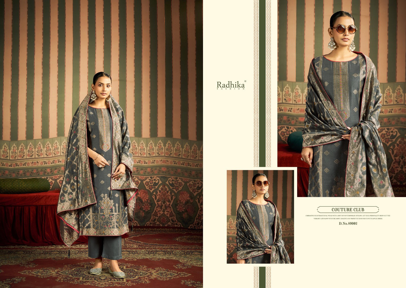 Radhika Azara Banarasi Adha Vol 9 Cotton Jacquard Work Dress Material