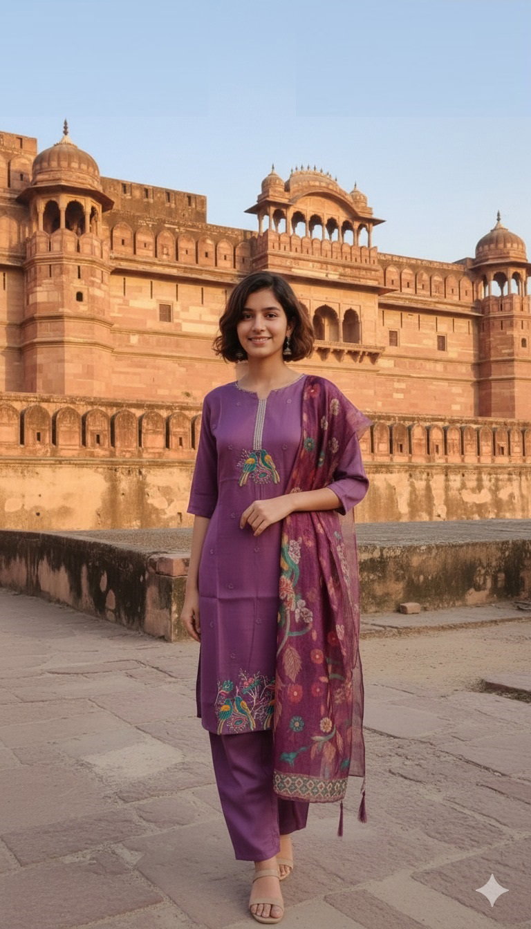 Dulhan Pant Set 9587 Vatican Kurti And Bottom Dupatta Collection