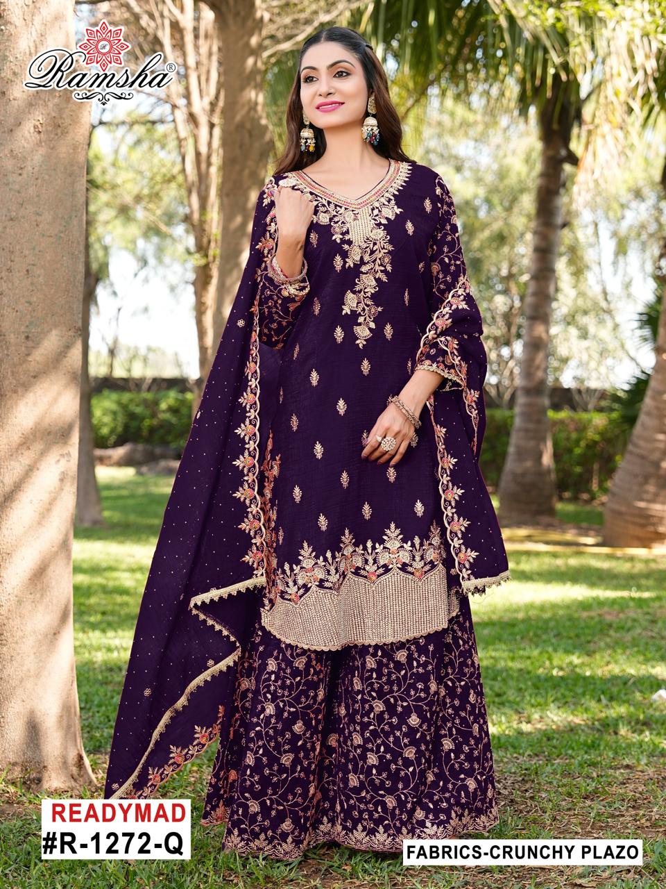 Ramsha R 1272 Q To T Crunchy Pakistani Salwar Kameez