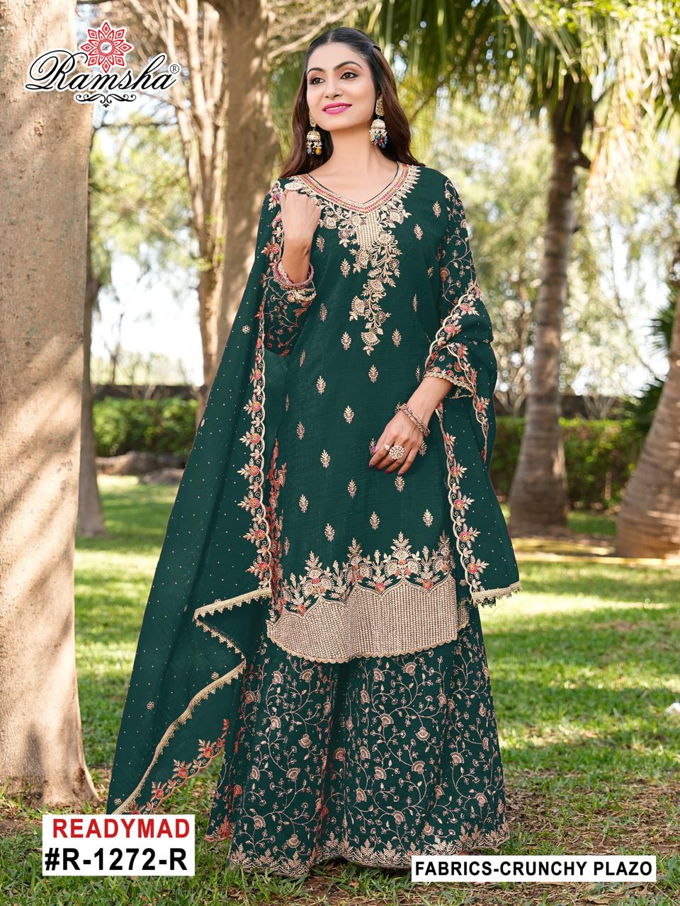 Ramsha R 1272 Q To T Crunchy Pakistani Salwar Kameez