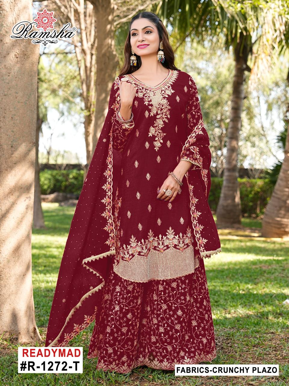 Ramsha R 1272 Q To T Crunchy Pakistani Salwar Kameez