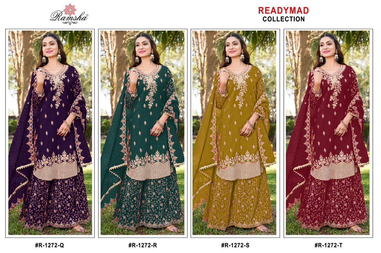 Ramsha R 1272 Q To T Crunchy Pakistani Salwar Kameez