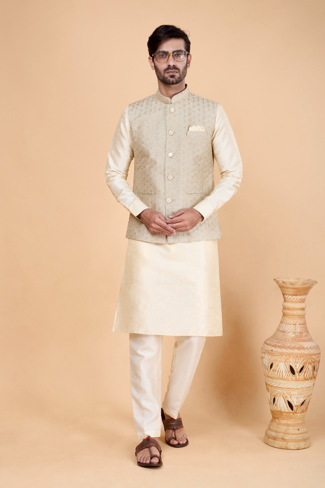 Sumi 4408 to 4412 Designer Art Banarasi Silk 3 Pcs  Kurta Jacket Set Collection