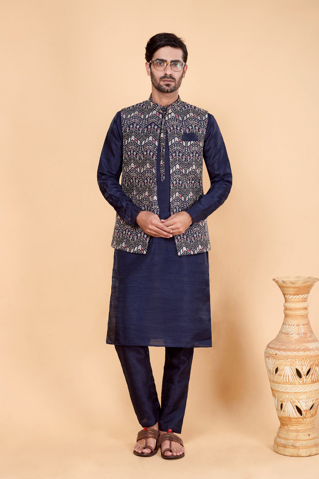 Sumi 4408 to 4412 Designer Art Banarasi Silk 3 Pcs  Kurta Jacket Set Collection