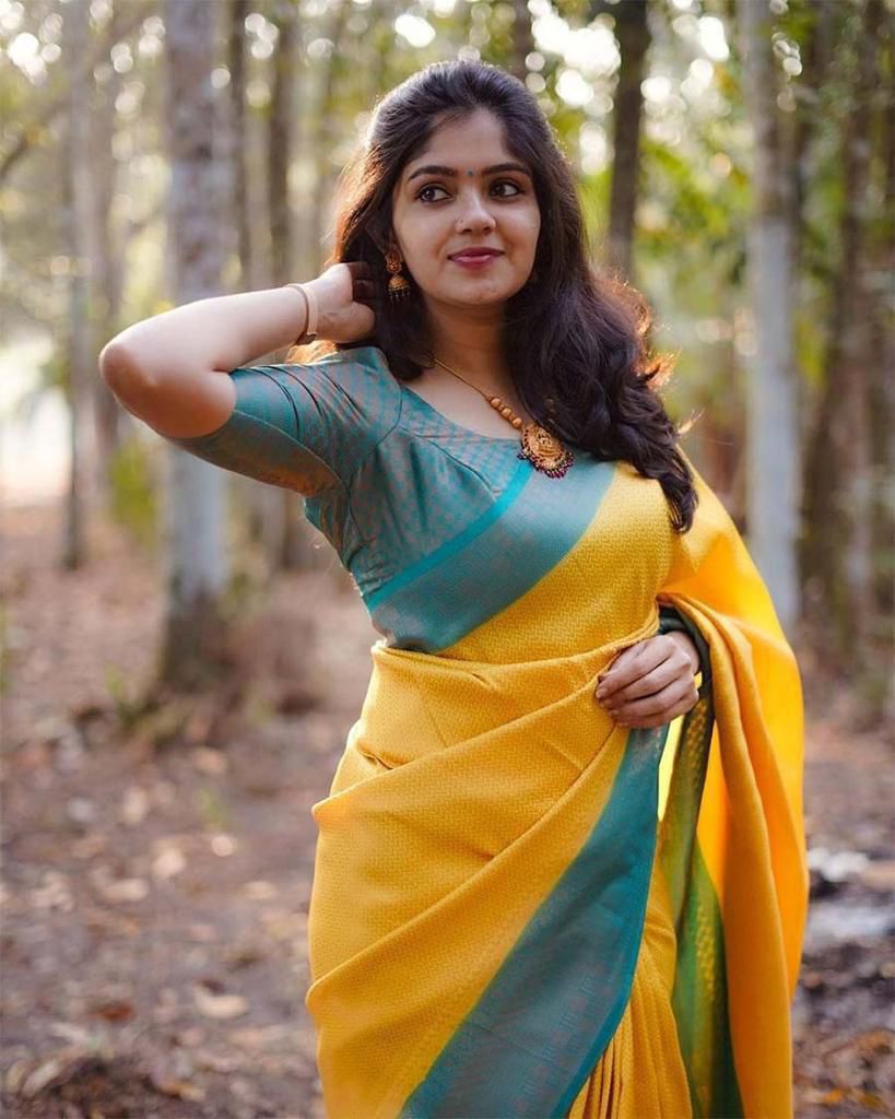 Soft Silk 5059 Lichi Soft Silk Rich Pallu Saree