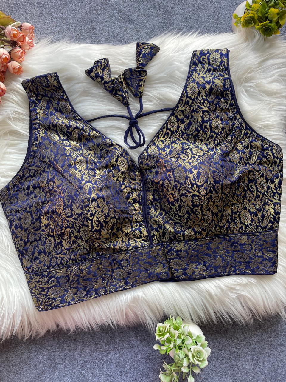 Pih Jaal Jacquard Readymade Blouse