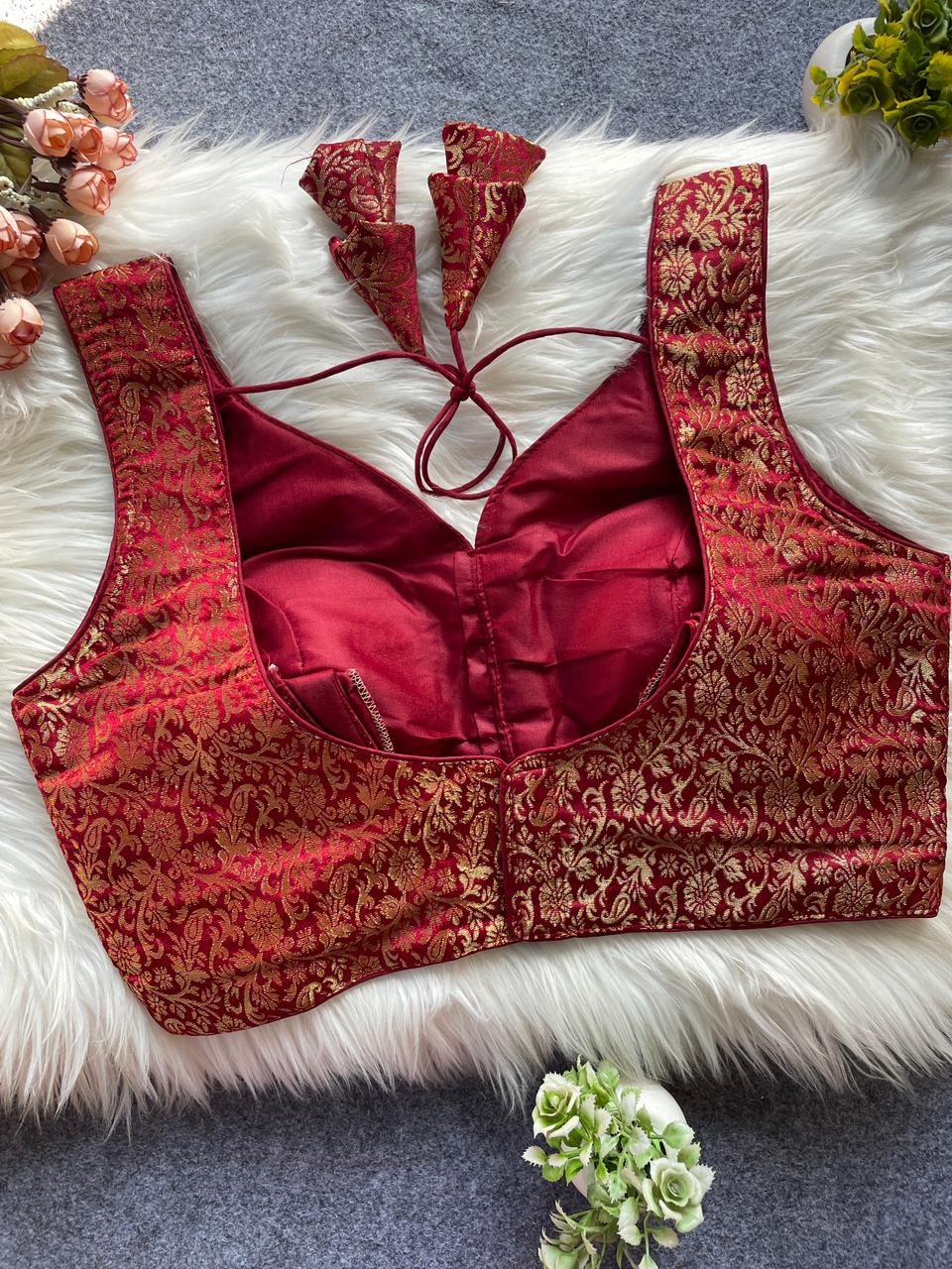 Pih Jaal Jacquard Readymade Blouse