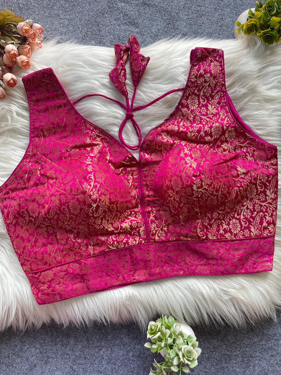 Pih Jaal Jacquard Readymade Blouse