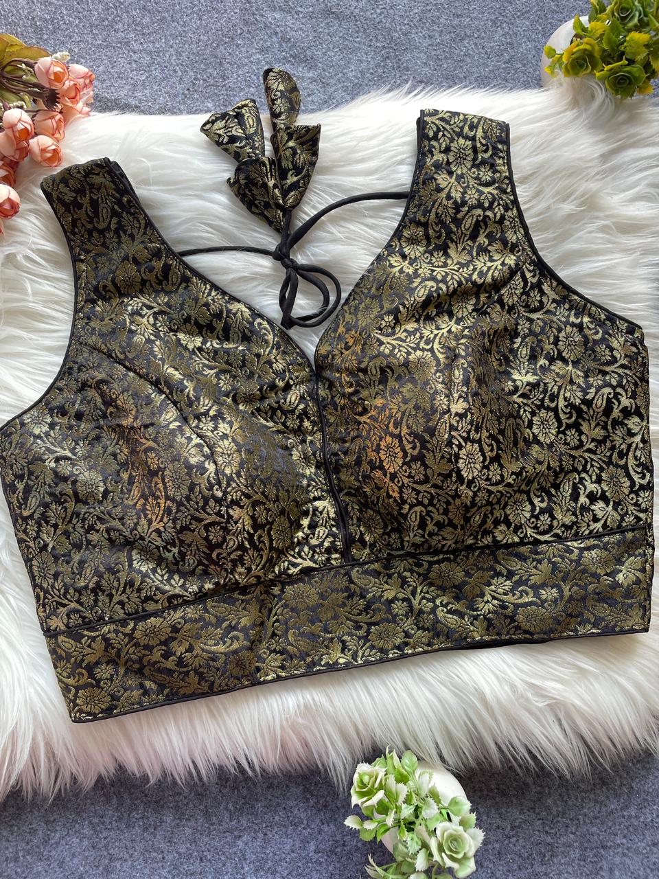 Pih Jaal Jacquard Readymade Blouse