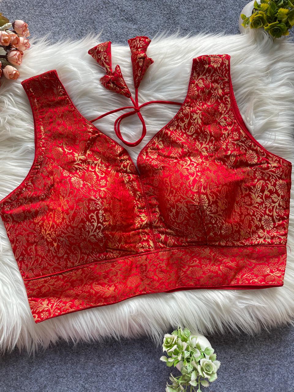 Pih Jaal Jacquard Readymade Blouse