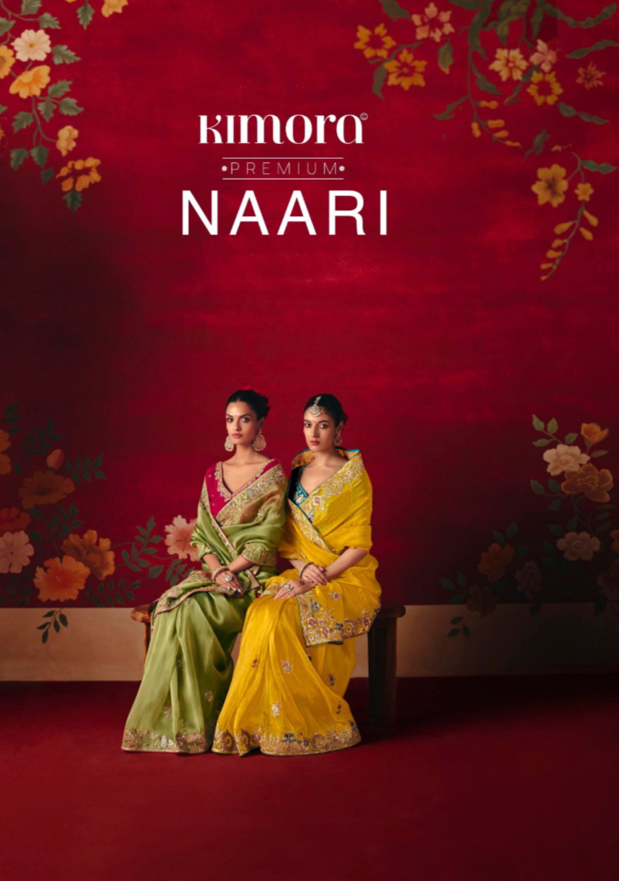 Kimora Naari Fancy Sequence Embroidery Work Festival Wear Saree Collection
