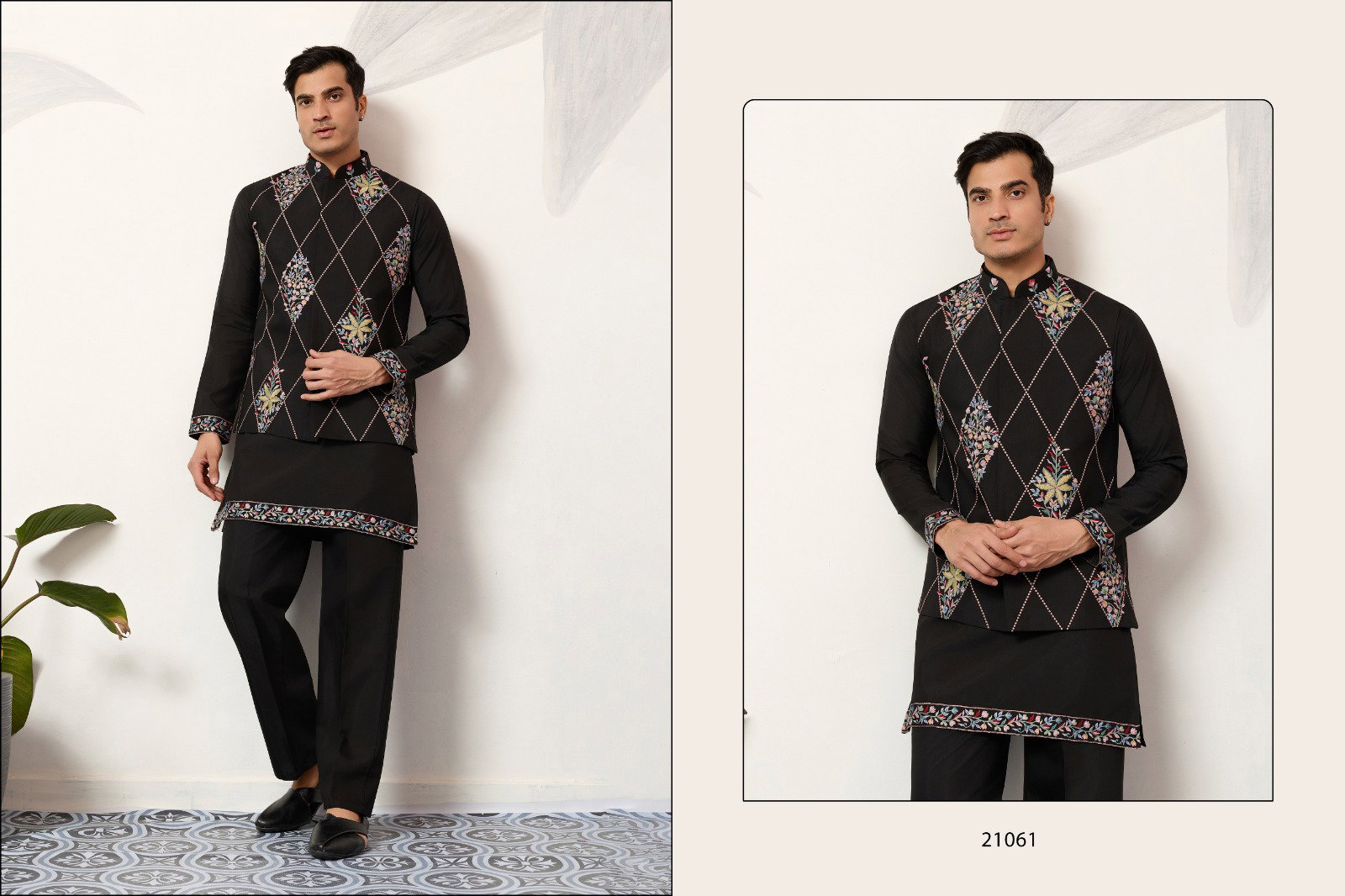 Shubhvastra Royal Rivaaj Koti Viscose Art Silk Kurta Pant And Koti Collection