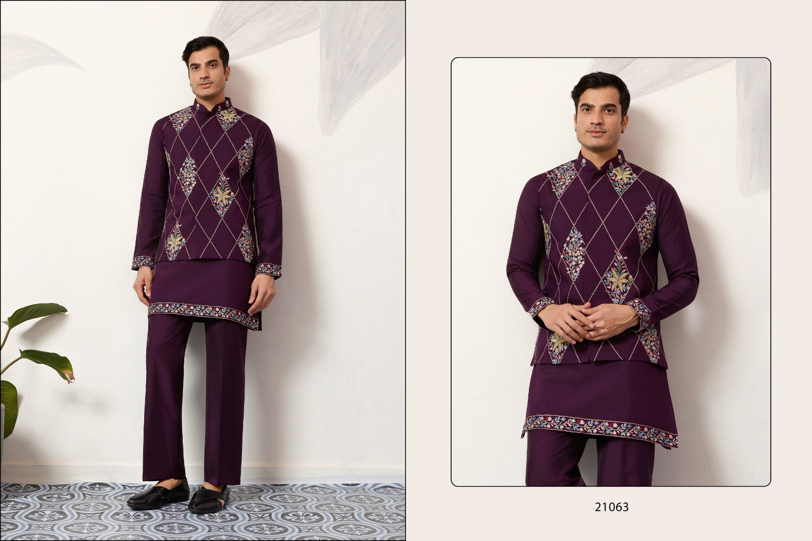 Shubhvastra Royal Rivaaj Koti Viscose Art Silk Kurta Pant And Koti Collection