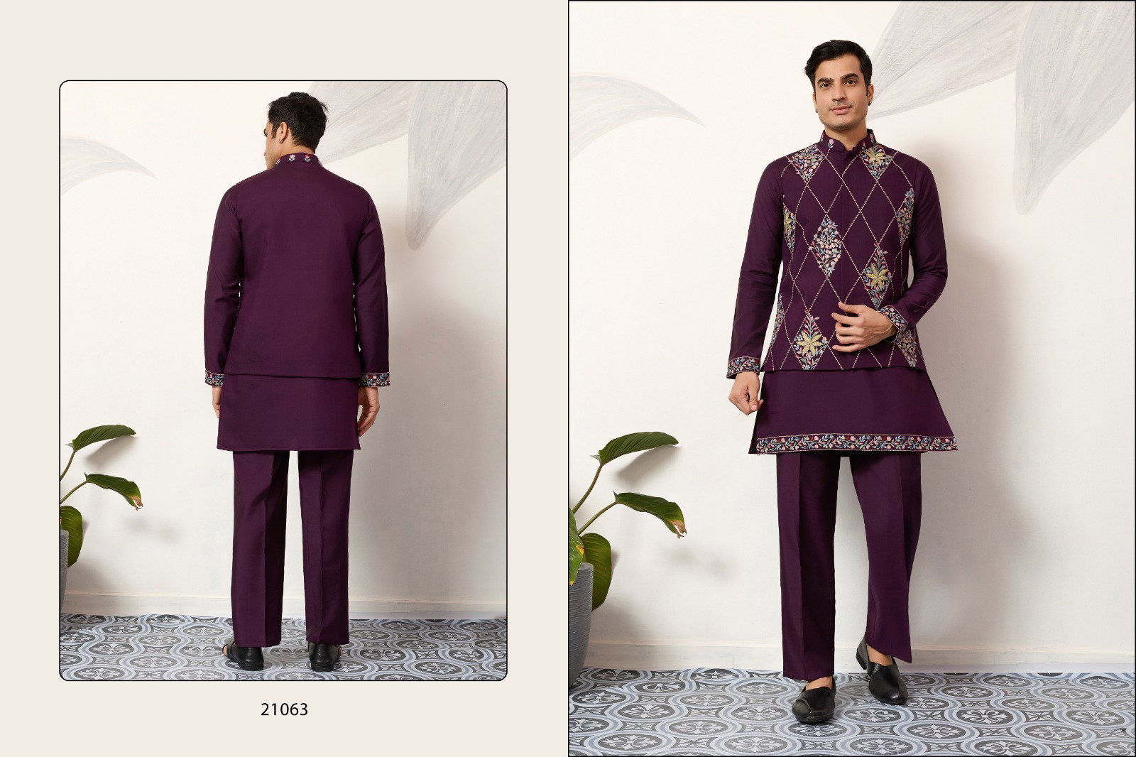 Shubhvastra Royal Rivaaj Koti Viscose Art Silk Kurta Pant And Koti Collection