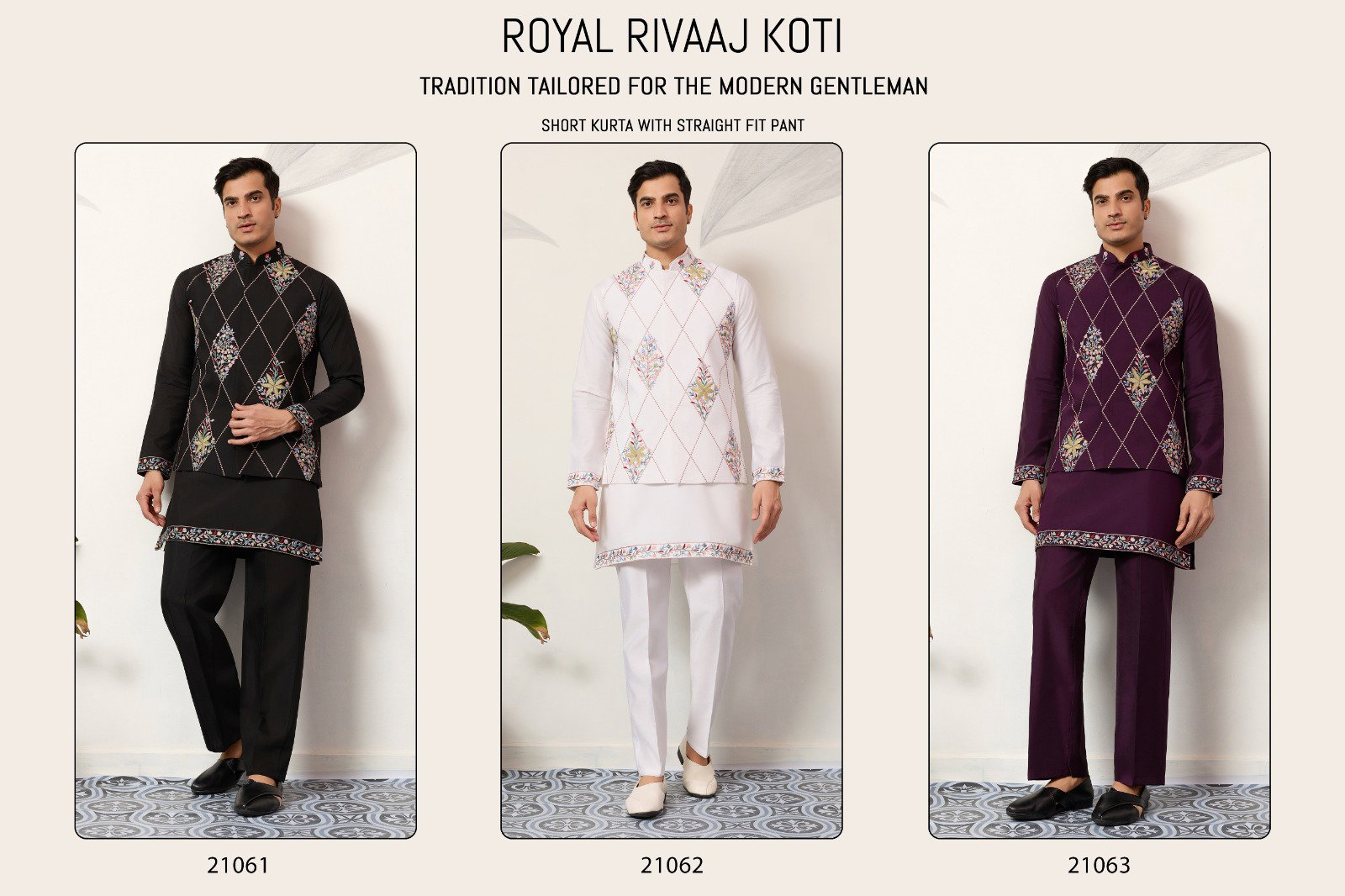 Shubhvastra Royal Rivaaj Koti Viscose Art Silk Kurta Pant And Koti Collection