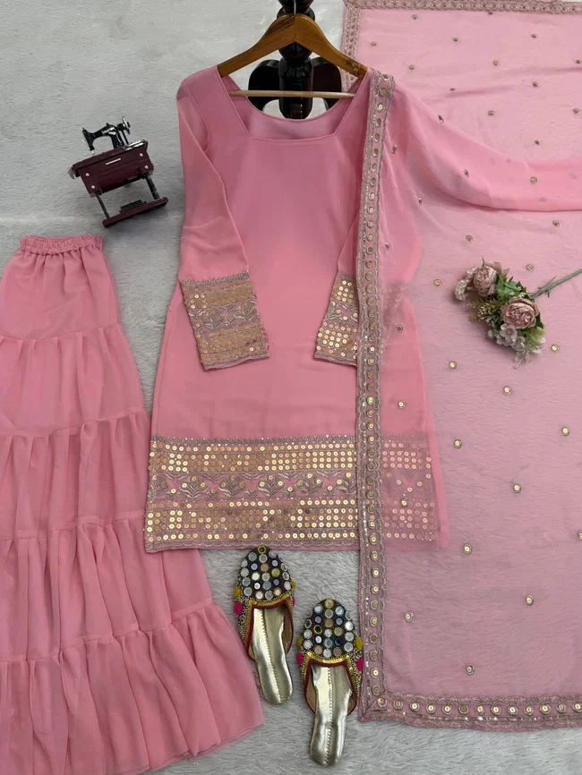 Glory 5962 Georgette Designer Sharara Set