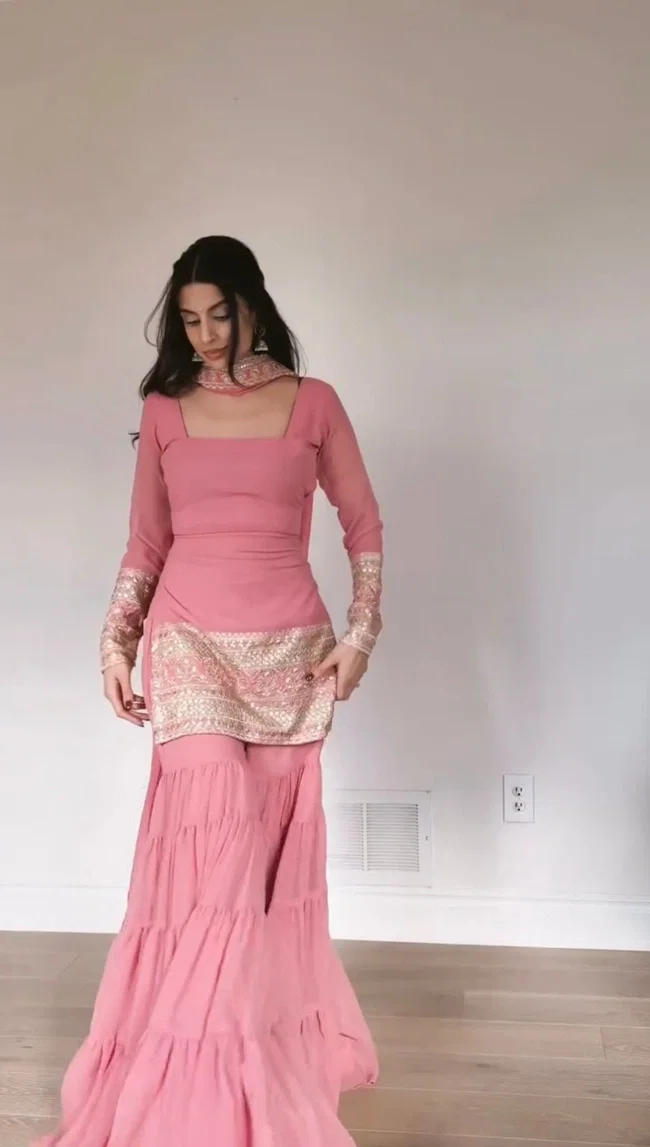 Glory 5962 Georgette Designer Sharara Set