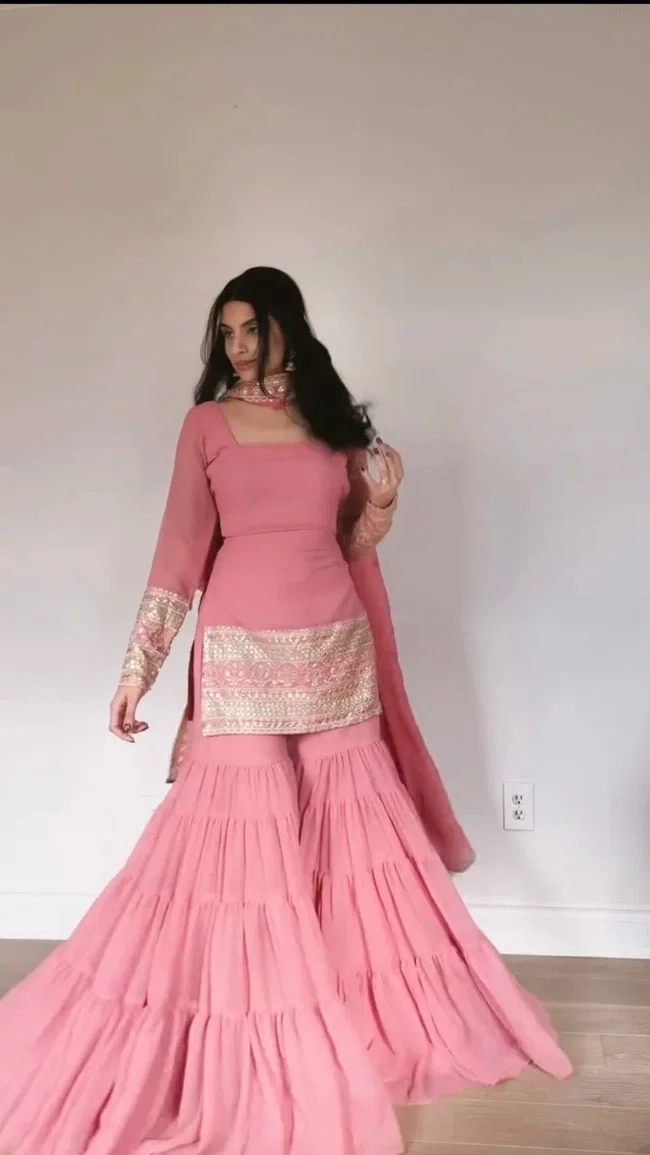 Glory 5962 Georgette Designer Sharara Set