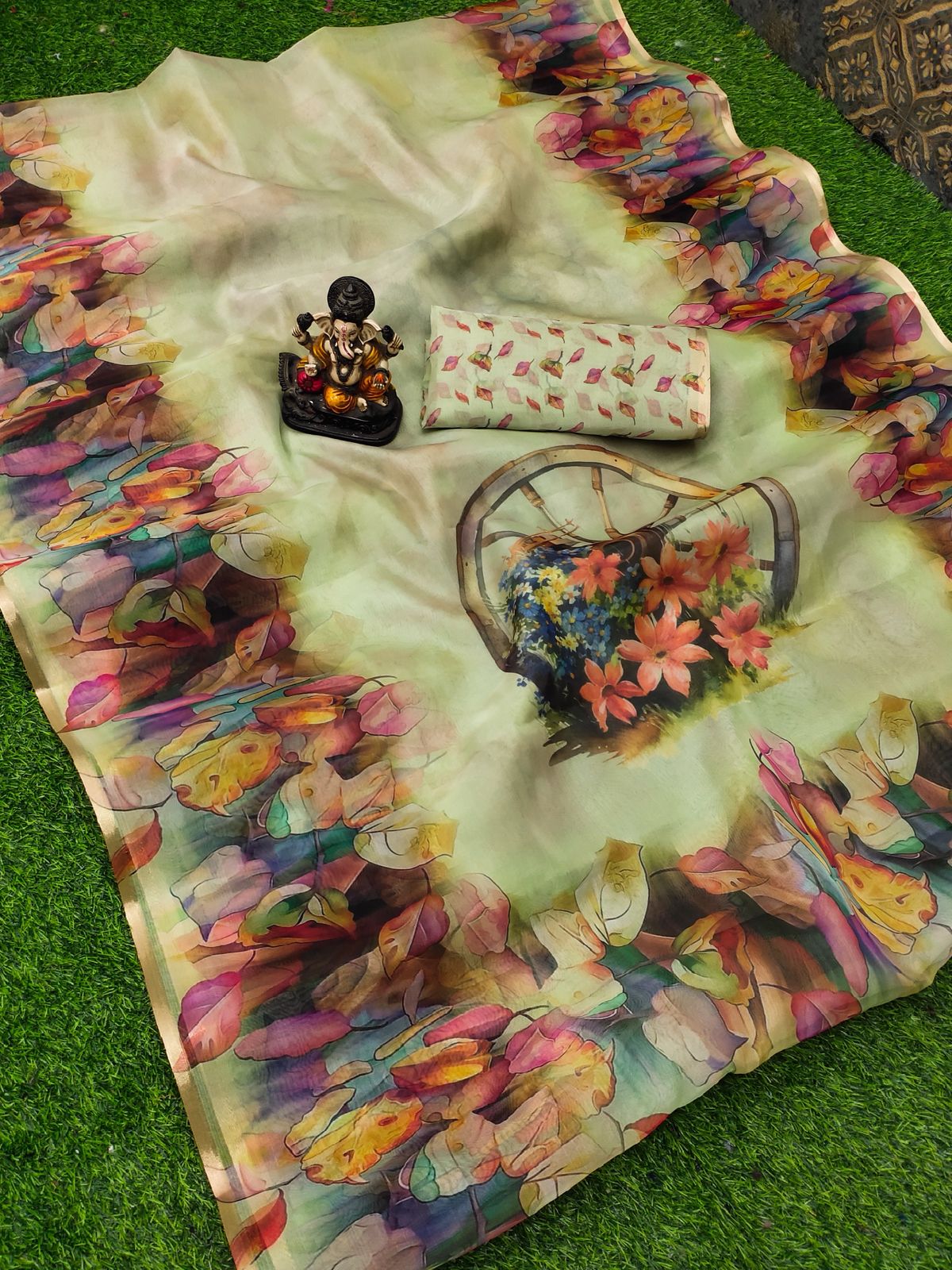 Lekha VC Mumtaj Organza Digital Printed Saree