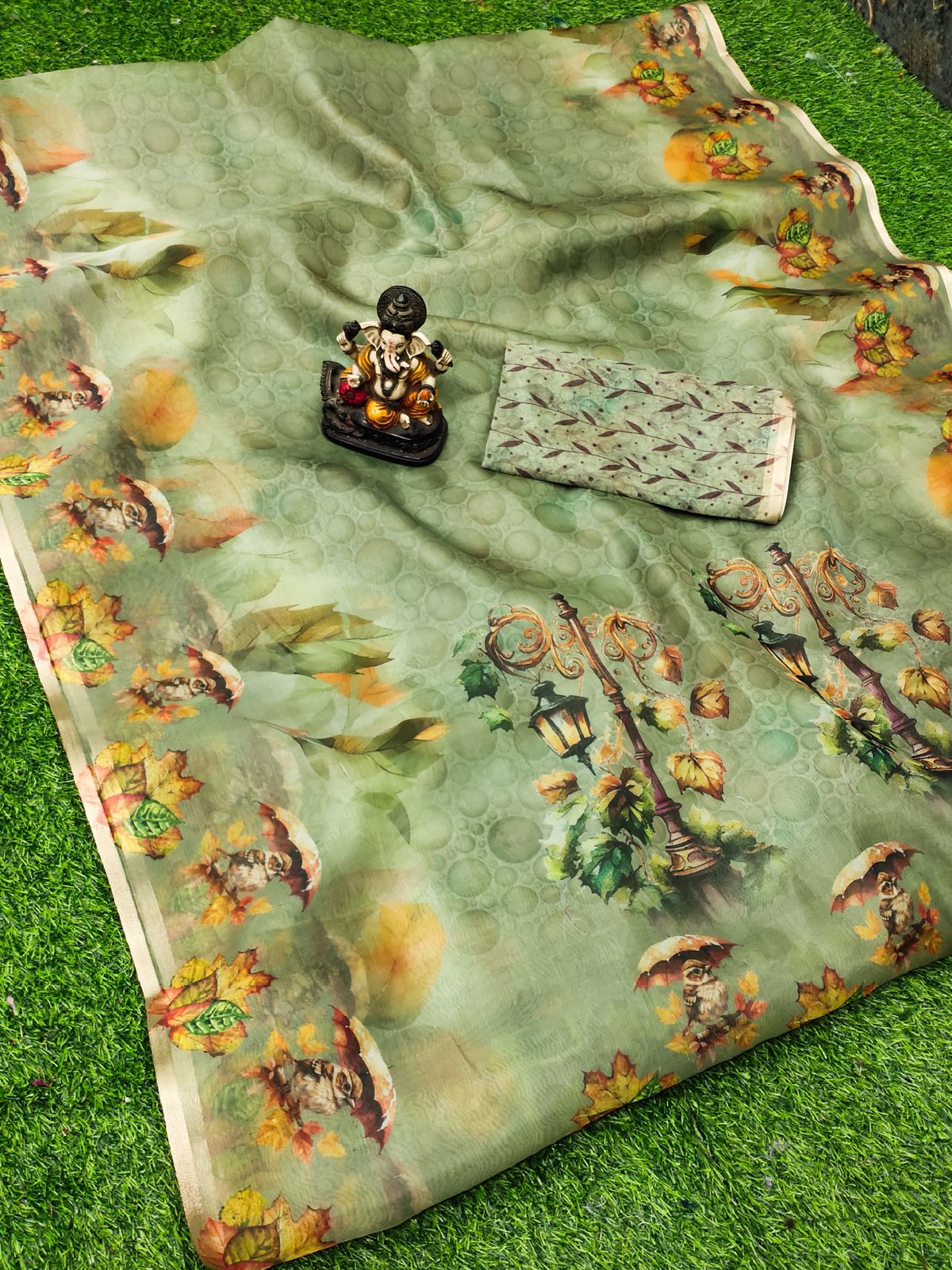 Lekha VC Mumtaj Organza Digital Printed Saree