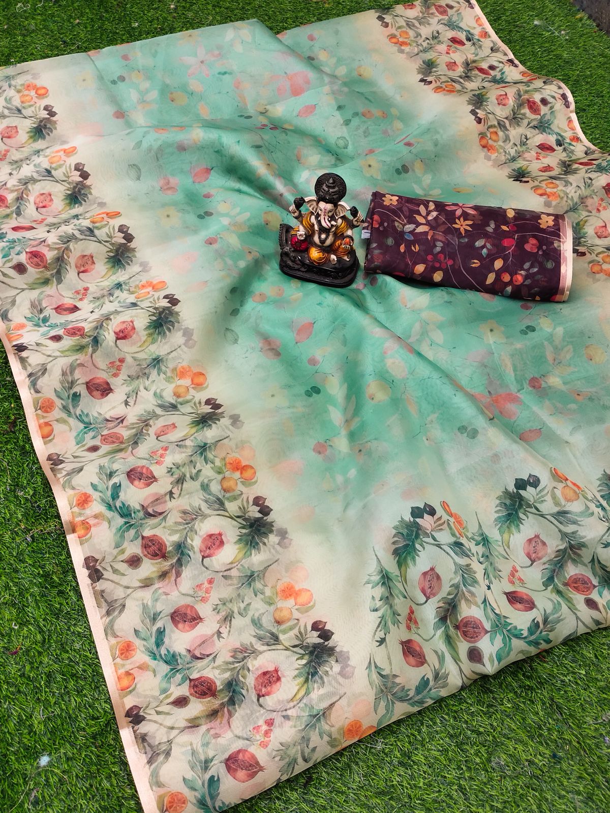 Lekha VC Mumtaj Organza Digital Printed Saree