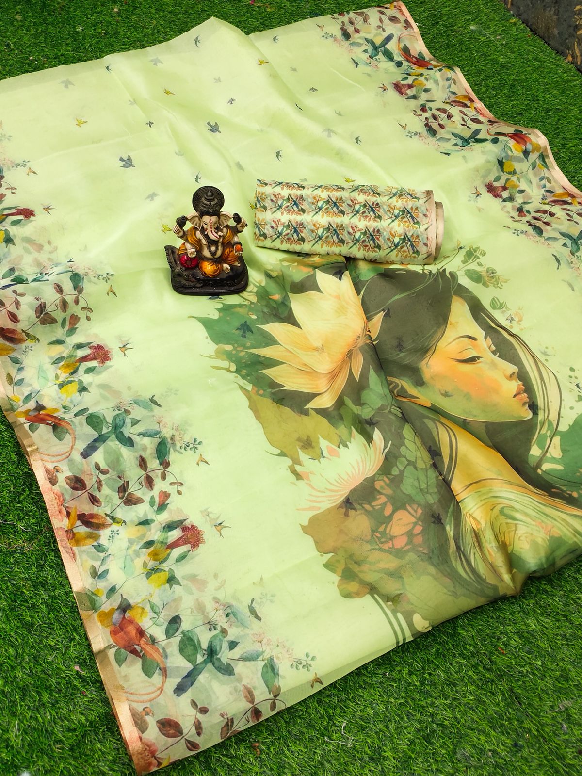 Lekha VC Mumtaj Organza Digital Printed Saree
