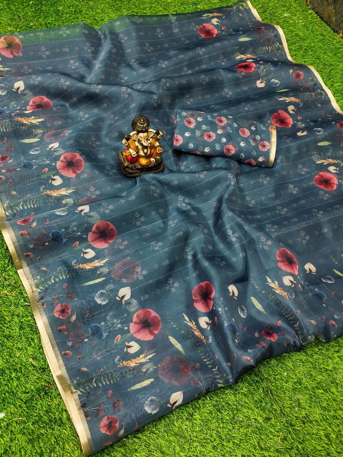 Lekha VC Mumtaj Organza Digital Printed Saree