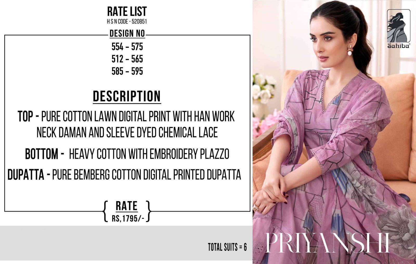 Sahiba Priyanshi Cotton Digital Printed Work Salwar Kameez