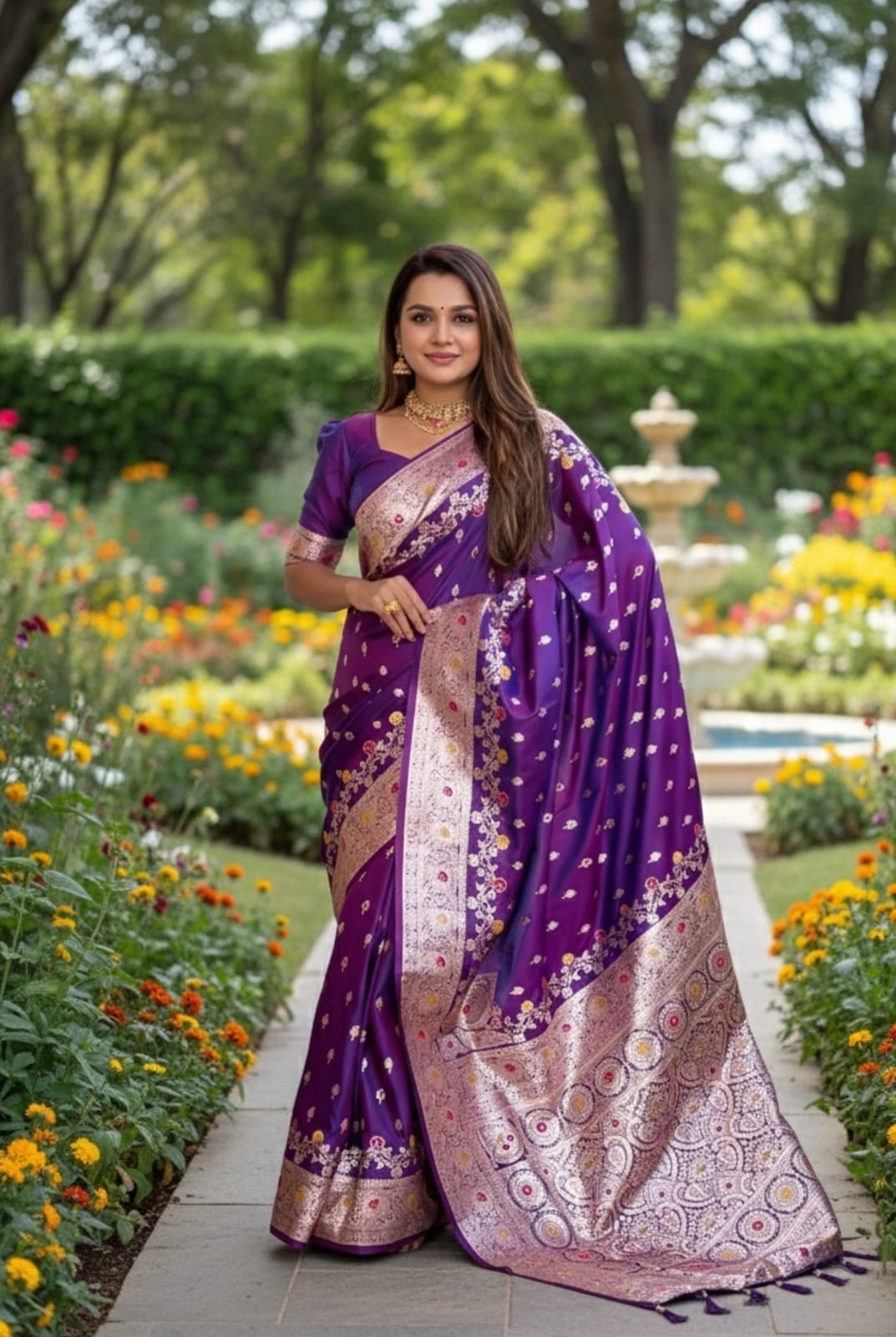 Vt 6073 T Soft Banarasi Silk Zari Weaving Premium Saree Collection
